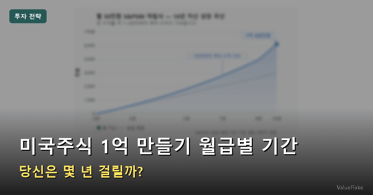 미국주식 1억 만들기 썸네일