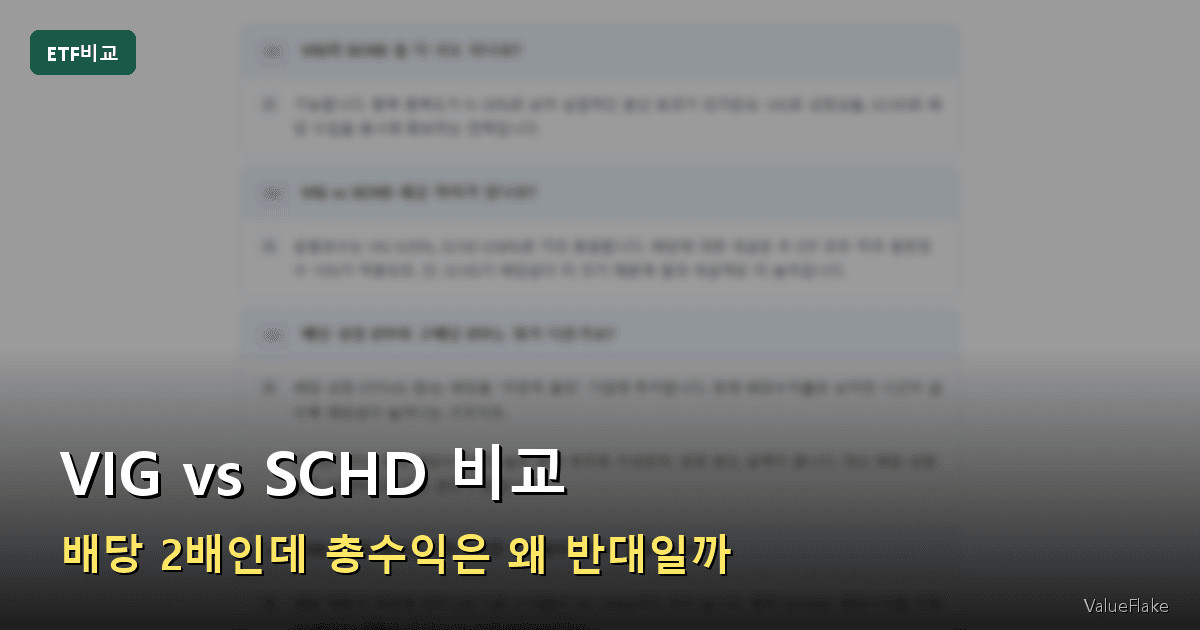 VIG vs SCHD 썸네일