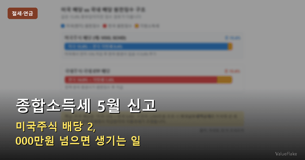 종합소득세 5월 신고 썸네일